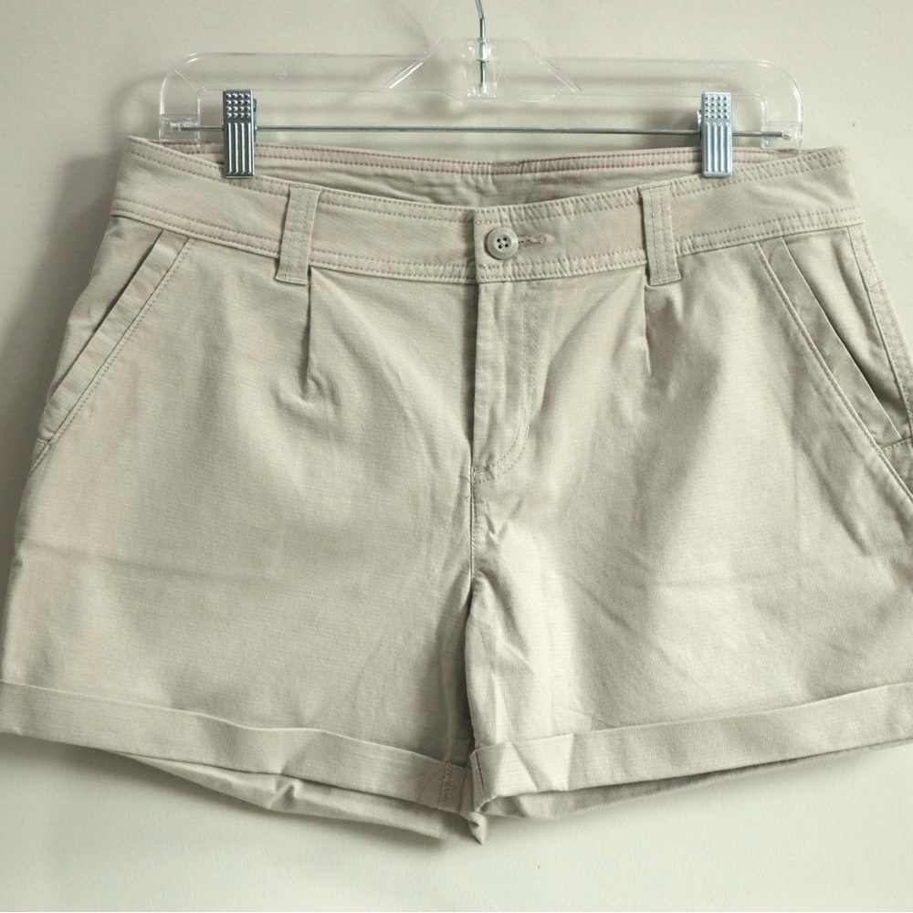 Eddie Bauer Tan Bermuda Shorts Relaxed Fit Cotton Size 6 - Picture 1 of 5